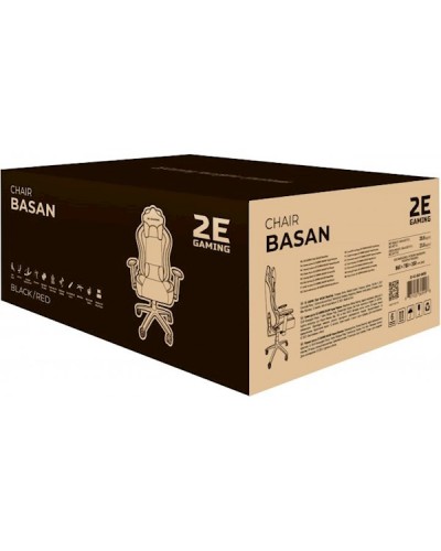გეიმერული სავარძელი 2E 2E-GC-BAS-BKRD Gaming Chair Basan Black/Red