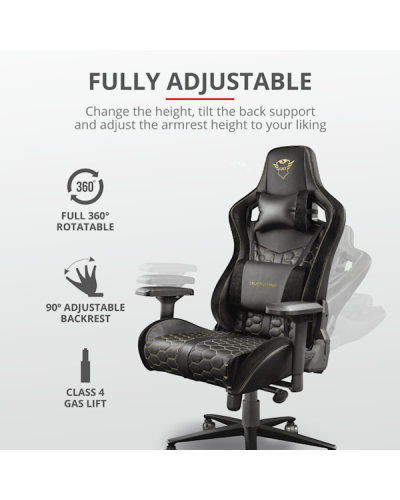 გეიმერული სავარძელი Trust GXT712 Resto ProChair Black