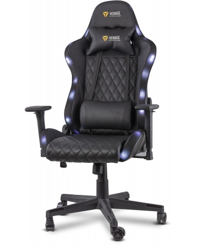 გეიმერული სავარძელი Yenkee YGC 300RGB Stardust Gaming Chair - Black