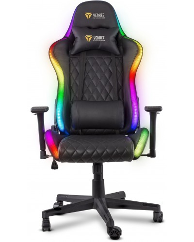 გეიმერული სავარძელი Yenkee YGC 300RGB Stardust Gaming Chair - Black