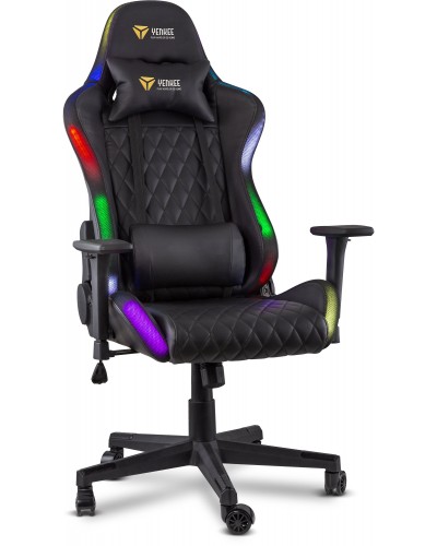 გეიმერული სავარძელი Yenkee YGC 300RGB Stardust Gaming Chair - Black
