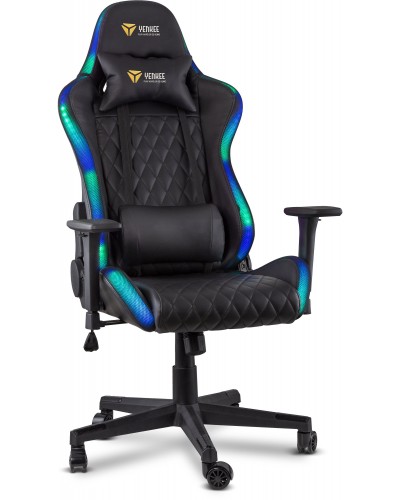 გეიმერული სავარძელი Yenkee YGC 300RGB Stardust Gaming Chair - Black