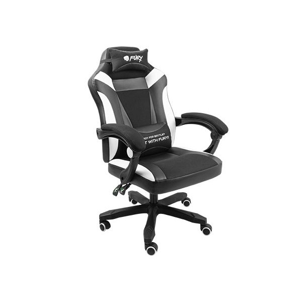 გეიმერული სავარძელი: FURY AVENGER M+ Gaming Chair Black/White