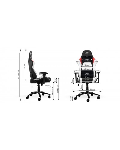 გეიმინგ სავარძელი 2E Gaming Chair BUSHIDO Black/White Gen II