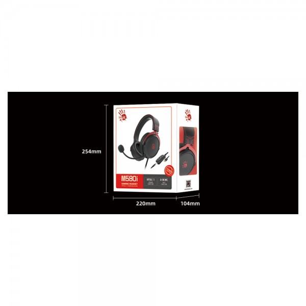 ყურსასმენ A4tech Bloody M590i 7.1 Gaming Headset Red