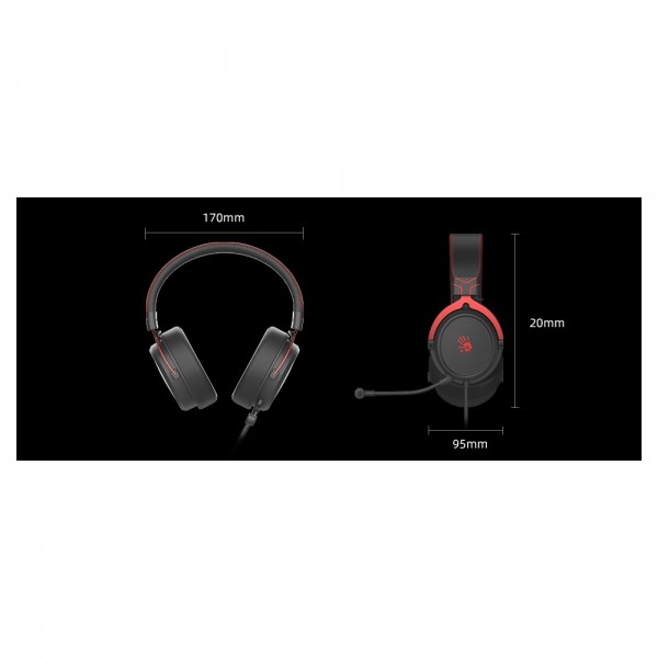 ყურსასმენ A4tech Bloody M590i 7.1 Gaming Headset Red