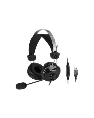 ყურსასმენი A4Tech HU-7P USB Headset With Mic Black