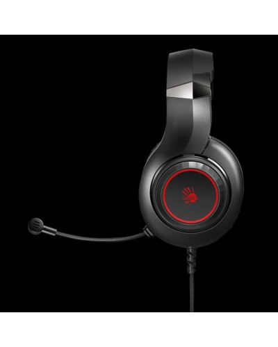 ყურსასმენი A4Tech-G220 BLOODY GAMING HEADPHONE AUX3.5+ USB BLACK