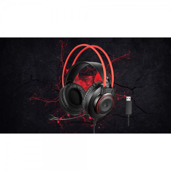 ყურსასმენი A4tech Bloody G200S Multi-color circular illumination Gaming Headset Black/Red