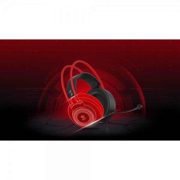 ყურსასმენი A4tech Bloody G200S Multi-color circular illumination Gaming Headset Black/Red