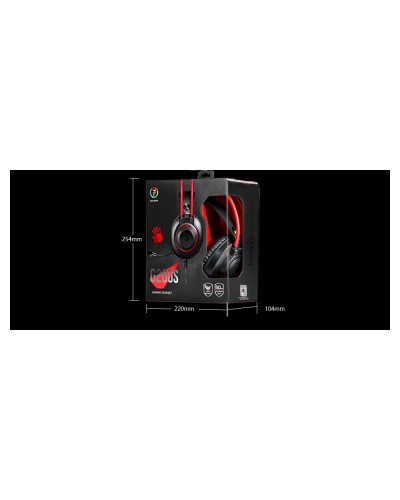 ყურსასმენი A4tech Bloody G200S Multi-color circular illumination Gaming Headset Black/Red