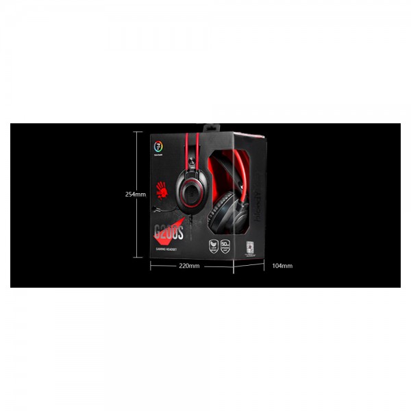 ყურსასმენი A4tech Bloody G200S Multi-color circular illumination Gaming Headset Black/Red