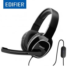 ყურსასმენი Edifier K815 USB Computer Stereo Headset Single Connector for Laptops and iMac, Macbook and PlayStation4 splitter adapter included - Black