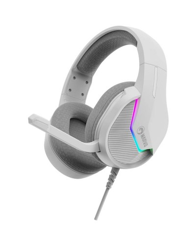 ყურსასმენი Marvo H8618 WH, Gaming Headset, Wired, RGB, USB, White