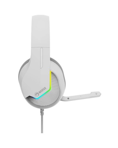 ყურსასმენი Marvo H8618 WH, Gaming Headset, Wired, RGB, USB, White