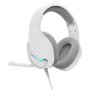 ყურსასმენი Marvo H8618 WH, Gaming Headset, Wired, RGB, USB, White