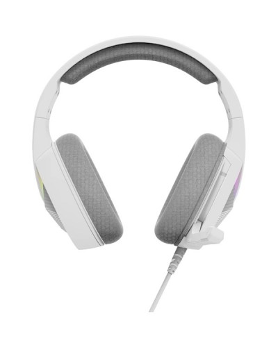 ყურსასმენი Marvo H8618 WH, Gaming Headset, Wired, RGB, USB, White
