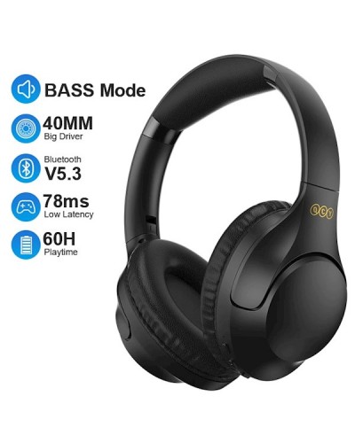 ყურსასმენი QCY H2 Bluetooth 5.3 ENC Call Noise Cancelling Black