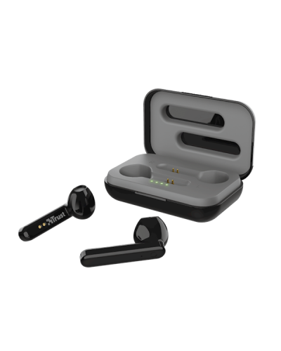 ყურსასმენი: Trust Primo Touch Bluetooth Wireless Earphones Black - 23712