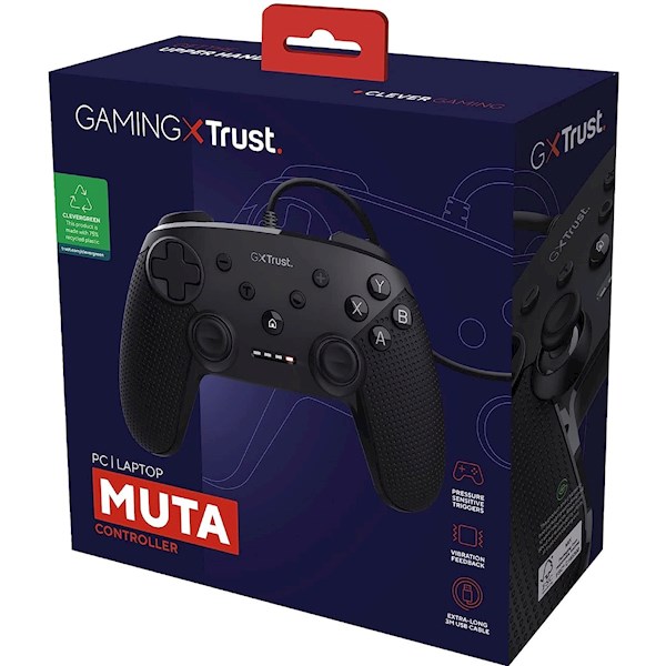 ჯოისტიკი Trust Gaming 24789 GXT541 Muta, Controller, Wired, USB, Black