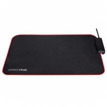 მაუსის პადი Trust GXT 765, Gaming Mouse Pad, L, RGB, USB Ports, Black