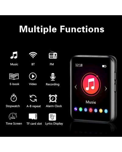 MP4 პლეერი Benjie BJ-D39, 1.8" LCD Screen, 16GB, MP4 Player, Black