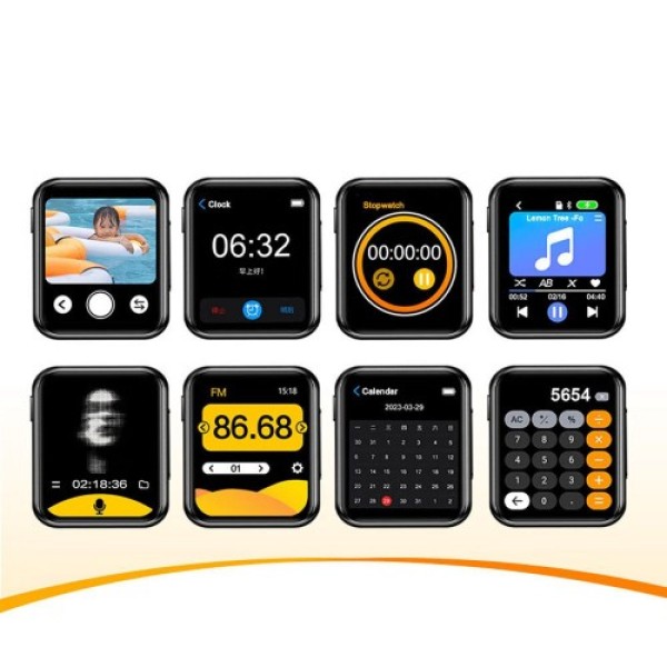 MP4 პლეერი Benjie BJ-R1 D30 Mini Mp3 32GB MP3 MP4 music Player