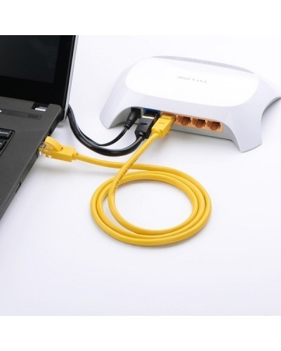 UTP LAN კაბელი UGREEN NW103 (11231) Cat5e Patch Cord UTP Lan Cable, 2m, Yellow