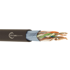 ქსელის კაბელი Etk kablo Cat 5e F/UTP 4x2x24 AWG PE-305M, Cat5e FTP, Lan Cable, 305m, Black