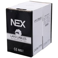 ქსელის კაბელი Nex NEX-5E-FTP-CCA-PE-305M, CAT5e, FTP, Patch Cord, 305m, Black