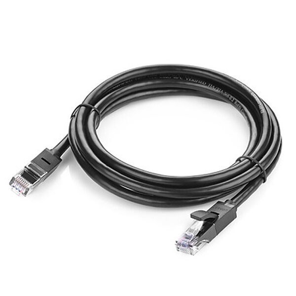 ქსელის კაბელი UGREEN NW102 (20164) Cat6 Patch Cord UTP Lan Cable, 10m, Black