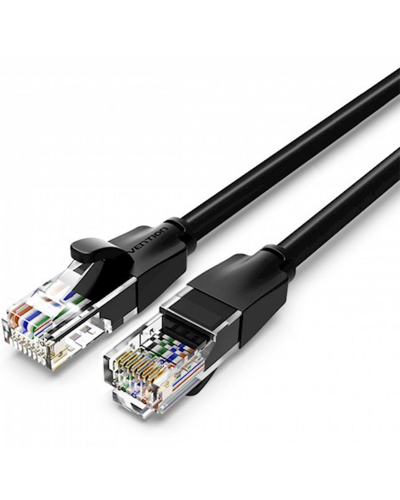 ქსელის კაბელი VENTION IBEBK CAT.6 UTP PATCH CABLE 8M BLACK