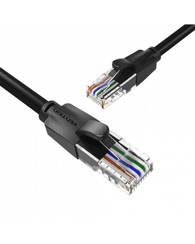 ქსელის კაბელი VENTION IBEBK CAT.6 UTP PATCH CABLE 8M BLACK
