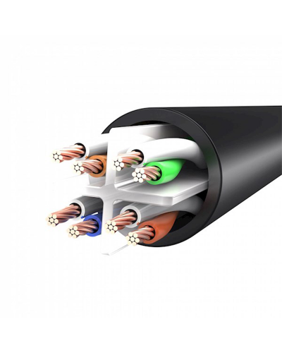 ქსელის კაბელი VENTION IBEBK CAT.6 UTP PATCH CABLE 8M BLACK