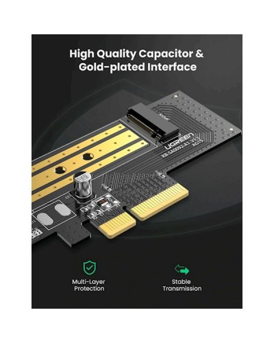 ადაპტერი Ugreen CM302 (70503), M.2 NVME to PCle 3.0 Adapter