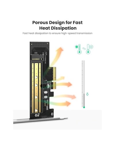 ადაპტერი Ugreen CM302 (70503), M.2 NVME to PCle 3.0 Adapter