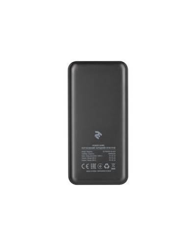 პორტატული დამტენი 2Е PB2004 Power Bank 20000mAh, DC 5V, 2.1A, Type-C, MicroUSB, USB-А Black