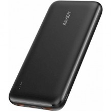 პორტატული დამტენი Aukey PB-N73C, 10000mAh , Type-C, USB-А, Micro USB, Power Bank, Black