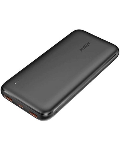 პორტატული დამტენი Aukey PB-N73C, 10000mAh , Type-C, USB-А, Micro USB, Power Bank, Black