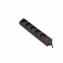 99484, DEFENDER ES, 1.8m Surge Protector, 10A,5 Sockets