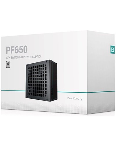 კვების ბლოკი DEEPCOOL PF650, 80PLUS 230V EU White 650W power supply with 120mm PWM function fan