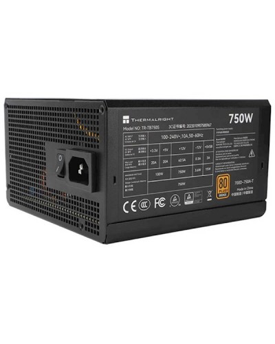 კვების ბლოკი ThermalRight TR-TB750S, 750W, 80 Plus, Power Supply, Black