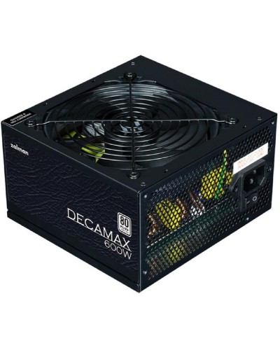 კვების ბლოკი Zalman PSU Decamax (600W) 85%, 80 Plus, 120мм, 1xMB 24pin(20+4), 1xCPU 8pin(4+4), 3xMolex, 6xSATA, 2xPCIe 8pin(6+2) (ZM600-LX3)