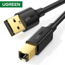 პრინტერის კაბელი UGREEN 10351 USB 2.0 AM to BM Print Cable 3m (Black)