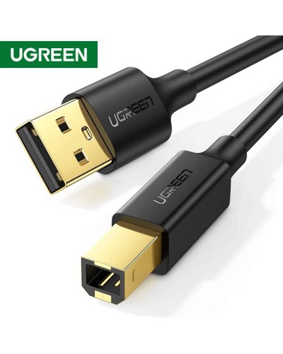 პრინტერის კაბელი UGREEN 10351 USB 2.0 AM to BM Print Cable 3m (Black)