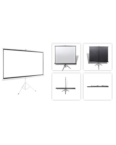 პროექტორის ეკრანი ALLSCREEN TRIPOD PROJECTION SCREEN 180X180CM HD FABRIC CTP-7272 100 inch