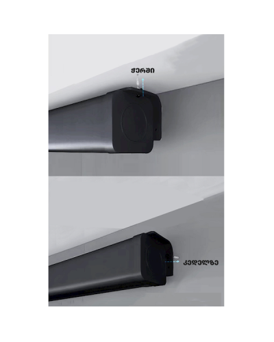 პროექტორის ეკრანი ALLSCREEN MANUAL PROJECTION SCREEN 160X160CM HD FABRIC CWP-6363B Black