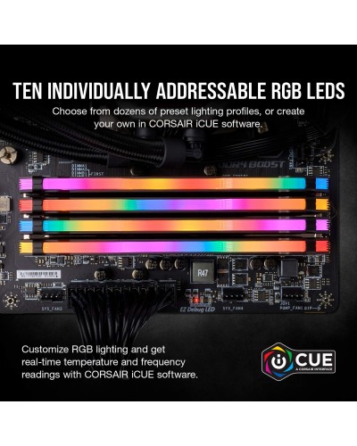 ოპერატიული მეხსიერება CORSAIR Vengeance RGB Pro 32GB (2 x 16GB) 288-Pin PC RAM DDR4 3200 (PC4 25600) Desktop Memory Model CMW32GX4M2E3200C16