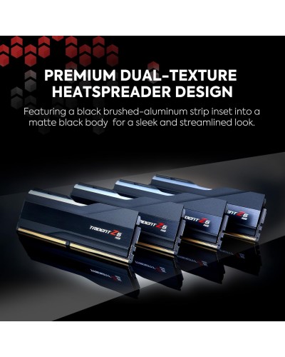 ოპერატიული მეხსიერება G.SKILL Trident Z5 RGB Series 64GB (2 x 32GB) 288-Pin PC RAM DDR5 6400 (PC5 51200) Desktop Memory Model F5-6400J3239G32GX2-TZ5RK