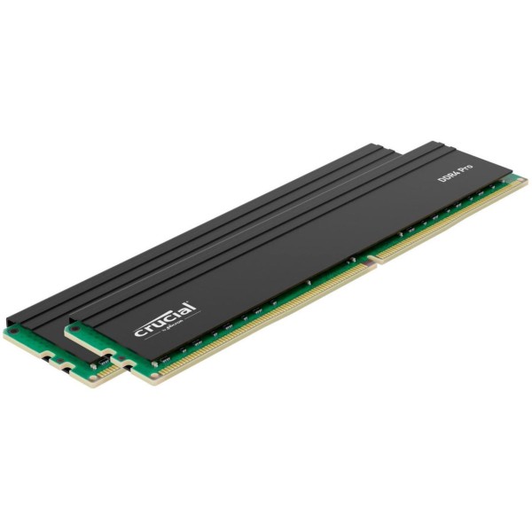ოპერატიული მეხსიერება Crucial Pro 32GB (2 x 16GB) 288-Pin PC RAM DDR4 3200 (PC4 25600) Desktop Memory Model CP2K16G4DFRA32A